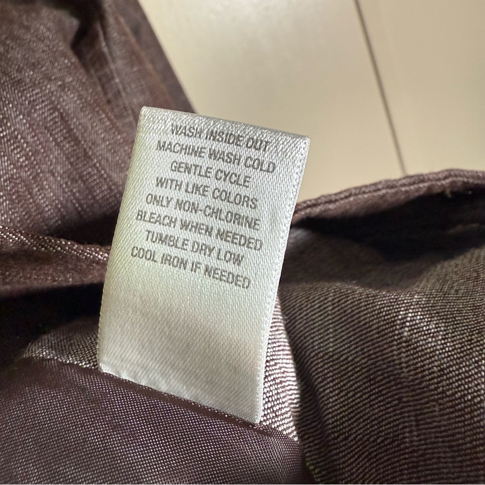 Dress Barn Open Front 3/4 Sleeve Crop Blazer Jacket Brown size 2X - Picture 8 of 8